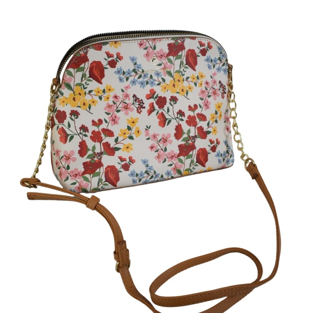 "Nanette Leporo" White summer floral crossbody